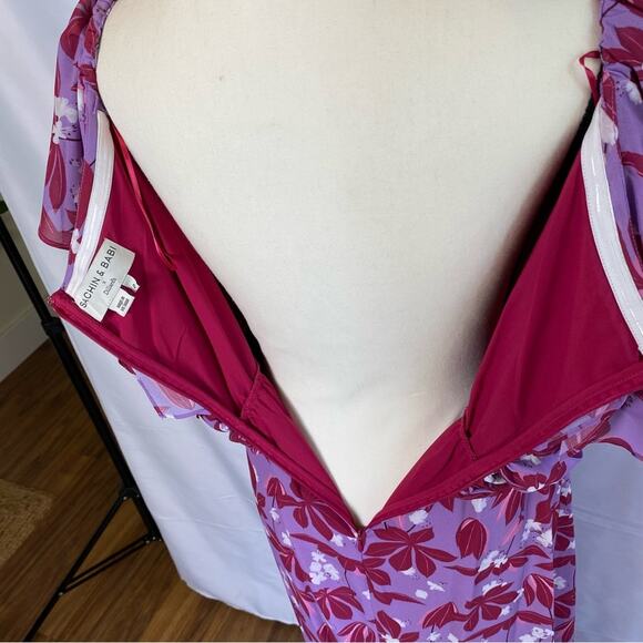 Sachin+Babi x Dillards Elizabeth Floral Off The Shoulder Tiered Maxi Dress 2 - Picture 13 of 16